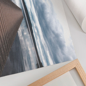 Premium wall art featuring a lake jetty
