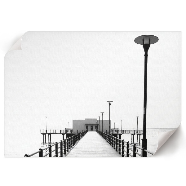 Modern monochromatic wall art poster with a calm design