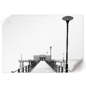 Modern monochromatic wall art poster with a calm design