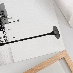 Modern monochromatic wall art poster with a calm design