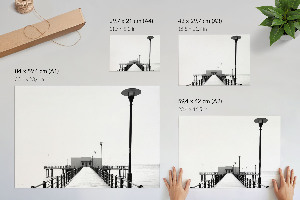 Modern monochromatic wall art poster with a calm design