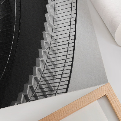 Canvas poster featuring spiral stairs