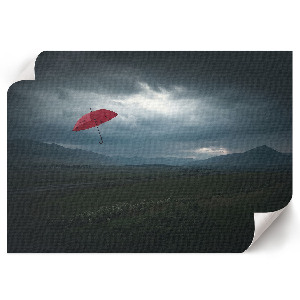 Premium wall art Flying umbrella