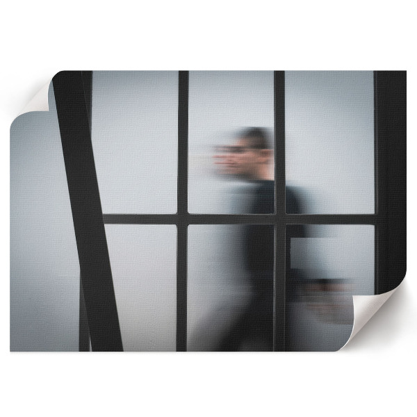 Canvas poster with dynamic silhouette