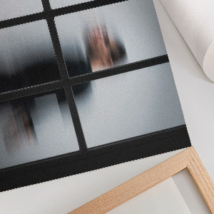 Canvas poster with dynamic silhouette