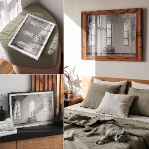 Premium wall art featuring geometric elegance