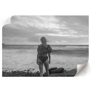 Wall poster Woman by the water