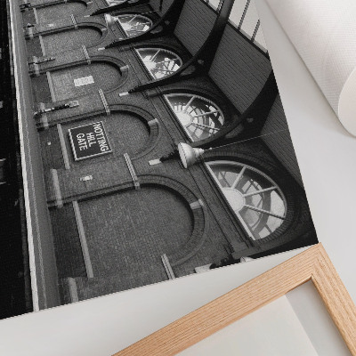Premium wall art featuring a classic train station