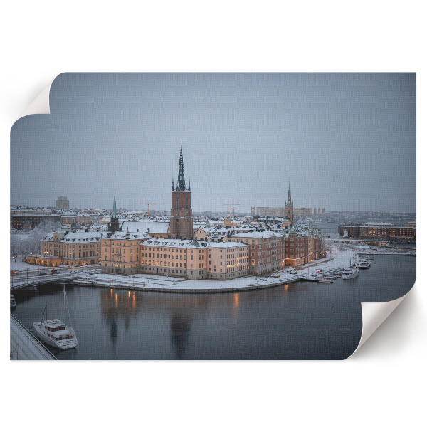 Canvas poster depicting a winter panorama