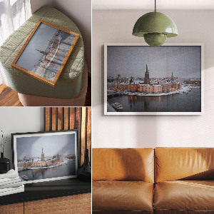 Canvas poster depicting a winter panorama