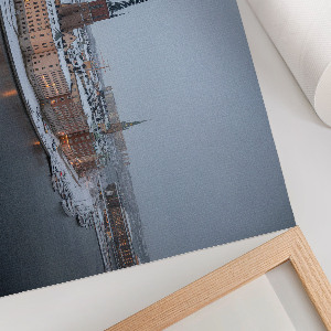 Canvas poster depicting a winter panorama