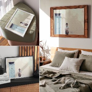 Modern wall art poster Saxophonist