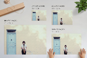 Modern wall art poster featuring a saxophonist