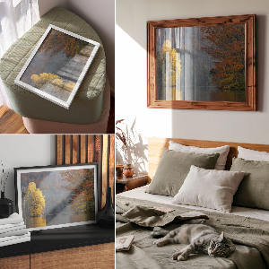 Premium wall art depicting an autumn landscape