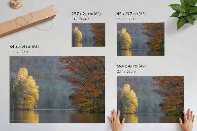 Premium wall art depicting an autumn landscape
