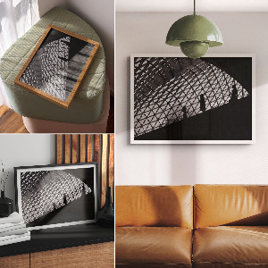 Canvas poster Architectural game