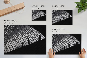 Canvas poster depicting an architectural game