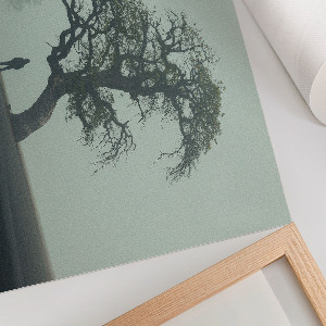 Modern wall art poster Tree in the fog