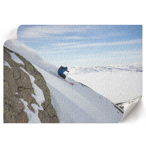 Wall poster Winter descent