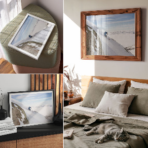 Wall poster Winter descent