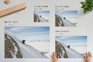 Wall poster Winter descent