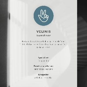 Modern minimalist wall art poster featuring a simple scene