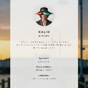 Modern wall art poster Sunset