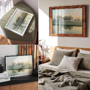 Premium wall art featuring a morning landscape