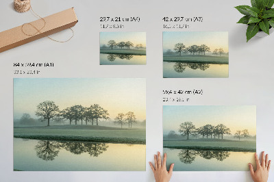 Premium wall art featuring a morning landscape