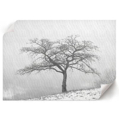 Canvas poster featuring a winter tree