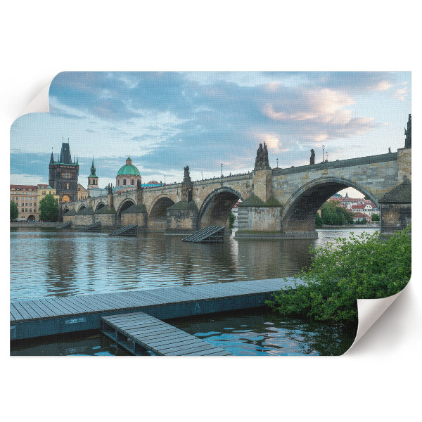 Wall poster showing a historic bridge