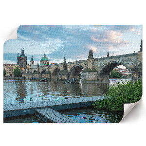 Wall poster showing a historic bridge