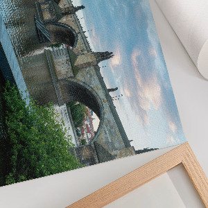 Wall poster showing a historic bridge