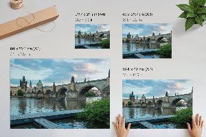 Wall poster showing a historic bridge