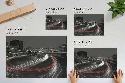 Premium wall art featuring urban traffic