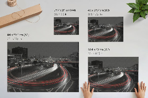 Premium wall art featuring urban traffic