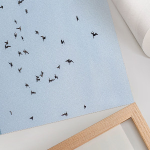 Wall poster with birds in flight