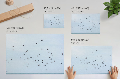 Wall poster with birds in flight