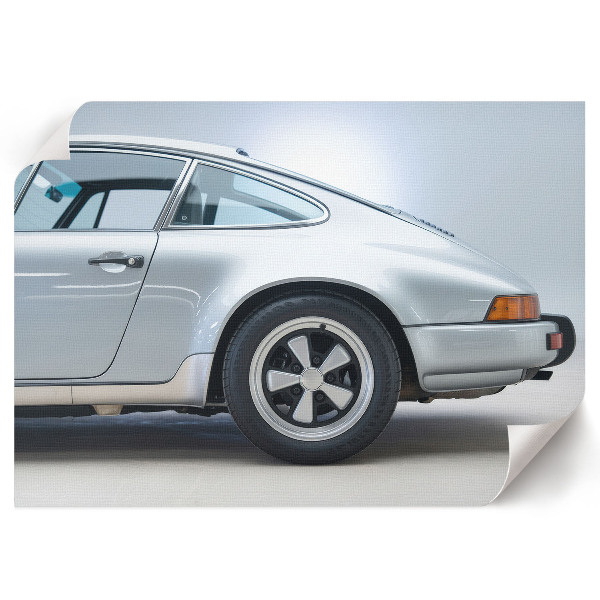 Modern wall art poster featuring a stylish car