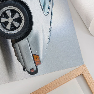Modern wall art poster featuring a stylish car
