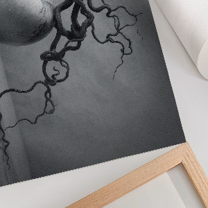 Premium wall art featuring an apple with branches