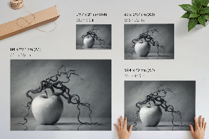 Premium wall art featuring an apple with branches