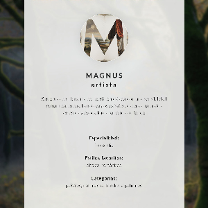 Canvas poster Running through the forest