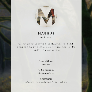 Canvas poster Running through the forest