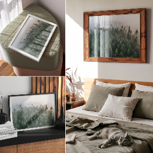 Wall poster Mysterious forest