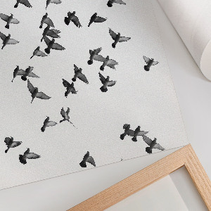 Canvas poster depicting flying birds