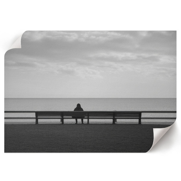 Modern wall art poster titled "Peace and Reflection"