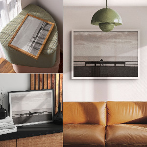 Modern wall art poster Peace and reflection