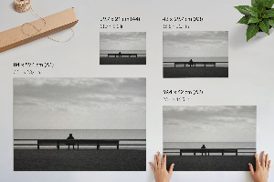 Modern wall art poster Peace and reflection