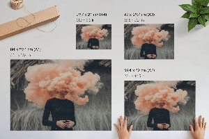 Canvas poster Smoky vision
